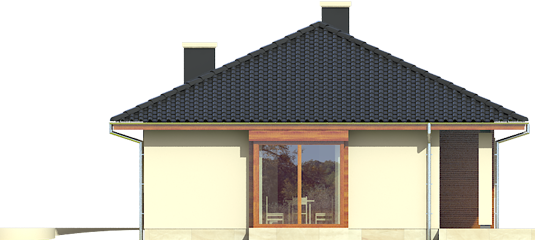 Margo - Projekt domu Margo - elewacja lewa