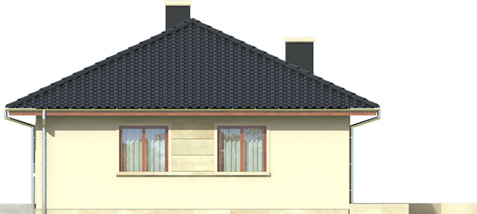 Margo - Projekt domu Margo - elewacja prawa