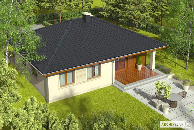Projekt domu Margo - widok z góry