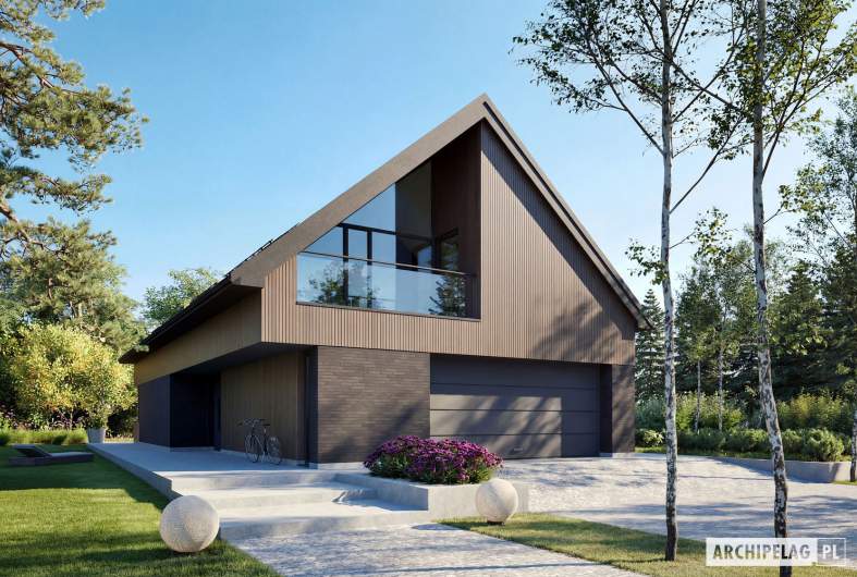 Projekt domu Nikolas III G2 ENERGO PLUS - wizualizacja frontowa