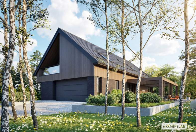 Projekt domu Nikolas III G2 ENERGO PLUS - wizualizacja frontowa