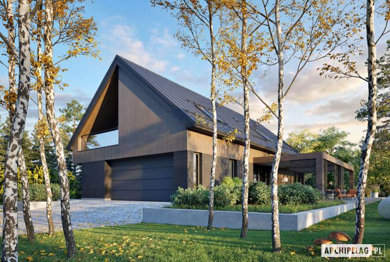 Projekt domu Nikolas III G2 ENERGO PLUS - wizualizacja frontowa