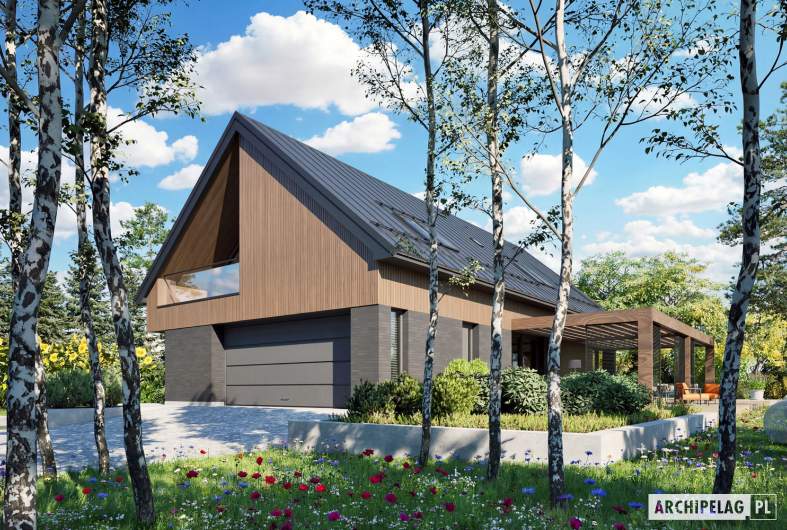 Projekt domu Nikolas III G2 ENERGO PLUS - wizualizacja frontowa