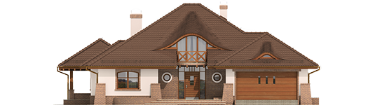 Severina G2 Mocca - Projekt domu Seweryna G2 Mocca - elewacja frontowa