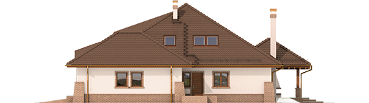 Severina G2 Mocca - Projekt domu Seweryna G2 Mocca - elewacja lewa