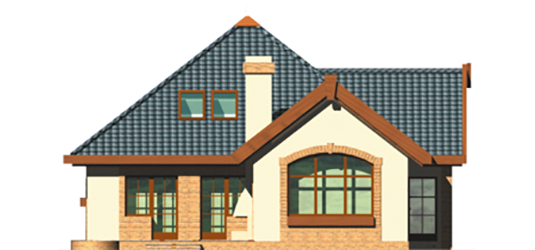 Olivia - Projekt domu Oliwia - elewacja tylna