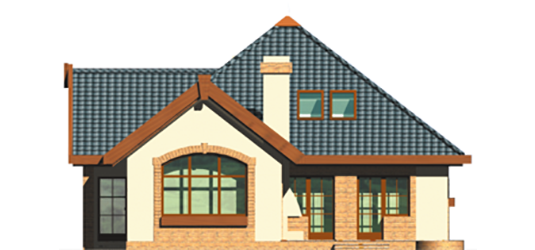 Olivia - Projekt domu Oliwia - elewacja tylna