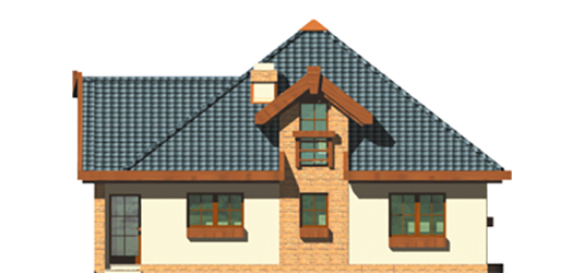 Olivia - Projekt domu Oliwia - elewacja frontowa