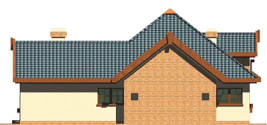 Olivia - Projekt domu Oliwia - elewacja lewa