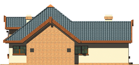 Olivia - Projekt domu Oliwia - elewacja lewa