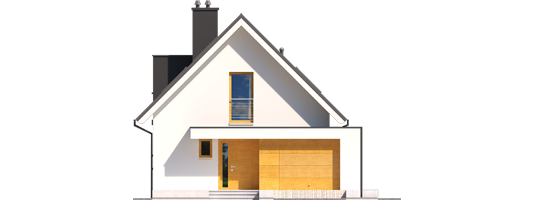 Eliot G1 - Projekty domów ARCHIPELAG - Eliot G1 - elewacja frontowa