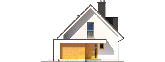 Eliot G1 - Projekty domów ARCHIPELAG - Eliot G1 - elewacja frontowa