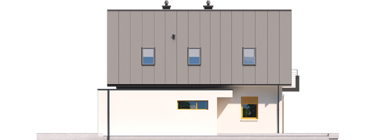 Eliot G1 - Projekty domów ARCHIPELAG - Eliot G1 - elewacja prawa