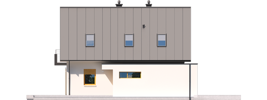 Eliot G1 - Projekty domów ARCHIPELAG - Eliot G1 - elewacja prawa