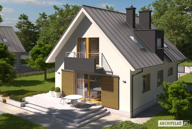 Projekt domu Eliot G1 - Projekty domów ARCHIPELAG - Eliot G1 - widok z góry