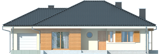 Francis II G1 - Projekt domu Franczi II G1 - elewacja frontowa