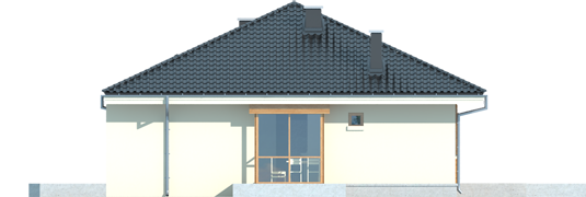 Francis II G1 - Projekt domu Franczi II G1 - elewacja lewa