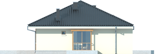 Francis II G1 - Projekt domu Franczi II G1 - elewacja lewa