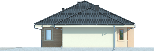 Francis II G1 - Projekt domu Franczi II G1 - elewacja prawa