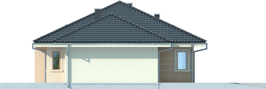 Francis II G1 - Projekt domu Franczi II G1 - elewacja prawa