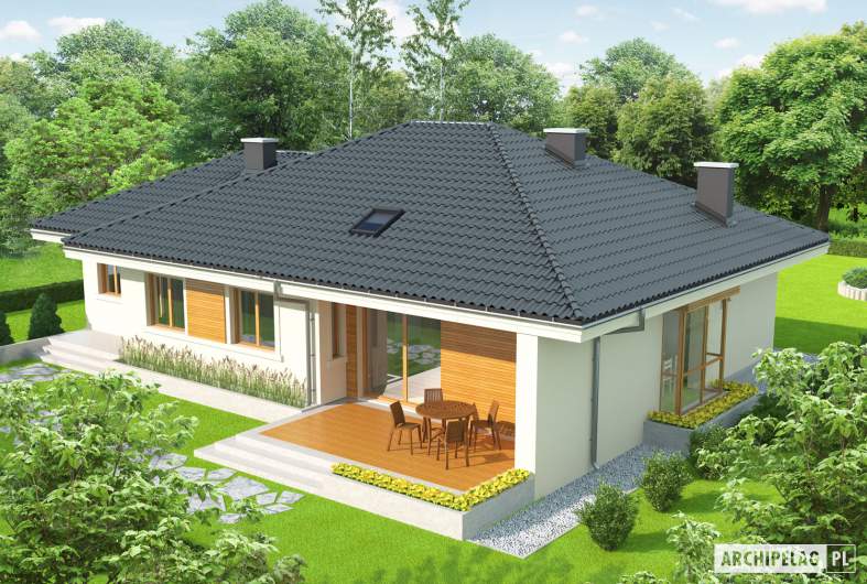 Projekt domu Franczi II G1 - widok z góry