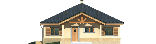 Harold - Projekty domów ARCHIPELAG - Harold - elewacja frontowa