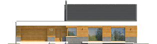 Projekt domu EX 11 G2 (wersja D) ENERGO PLUS - elewacja frontowa