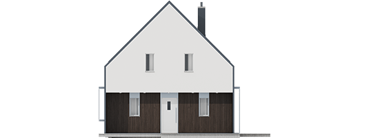 EX 13 Soft - Projekt domu EX 13 soft - elewacja frontowa