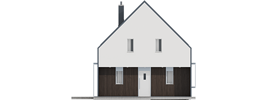 EX 13 Soft - Projekt domu EX 13 soft - elewacja frontowa