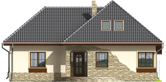 Valentine - Projekt domu Walentyna - elewacja frontowa