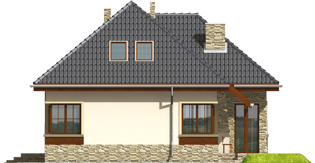 Valentine - Projekt domu Walentyna - elewacja prawa