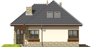 Valentine - Projekt domu Walentyna - elewacja prawa