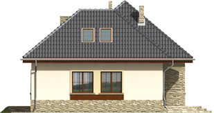 Valentine - Projekt domu Walentyna - elewacja lewa