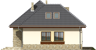 Valentine - Projekt domu Walentyna - elewacja lewa