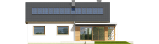 Projekt domu Emi MULTI-COMFORT - elewacja tylna