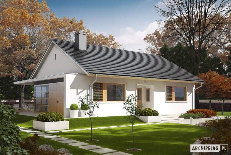 Projekt domu Emi  MULTI-COMFORT - wizualizacja frontowa