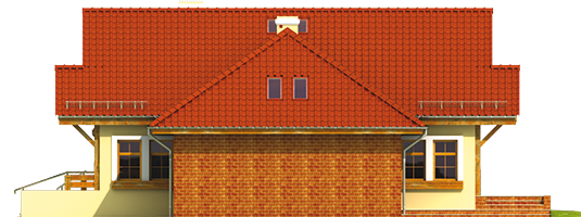 Ksena G1 - Projekt domu Ksenia G1 - elewacja lewa