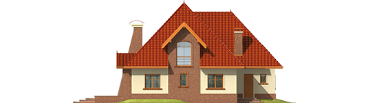 Irene G1 - Projekt domu Irena G1 - elewacja tylna