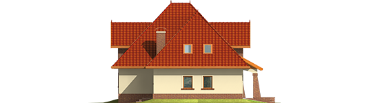 Irene G1 - Projekt domu Irena G1 - elewacja prawa