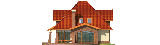 Irene G1 - Projekt domu Irena G1 - elewacja lewa