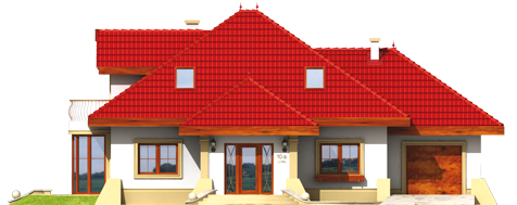 Justine G1 - Projekt domu Justyna G1 - elewacja frontowa