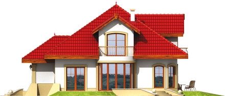 Justine G1 - Projekt domu Justyna G1 - elewacja lewa