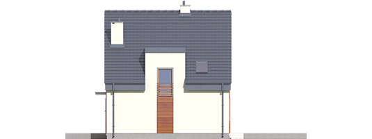 Adriana II - Projekty domów ARCHIPELAG - Adriana II - elewacja prawa