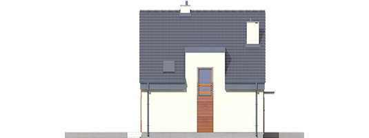 Adriana II - Projekty domów ARCHIPELAG - Adriana II - elewacja prawa