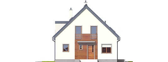 Adriana II - Projekty domów ARCHIPELAG - Adriana II - elewacja frontowa