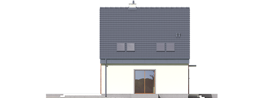 Adriana II - Projekty domów ARCHIPELAG - Adriana II - elewacja lewa