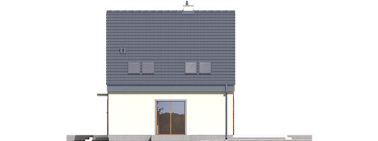 Adriana II - Projekty domów ARCHIPELAG - Adriana II - elewacja lewa