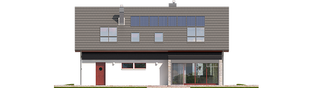 Projekt domu Benjamin G1 ENERGO PLUS - elewacja tylna
