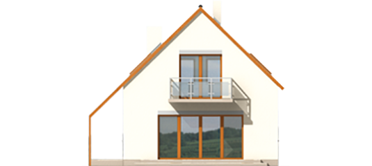 Rena - Projekt domu Rena - elewacja prawa