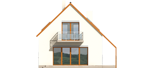 Rena - Projekt domu Rena - elewacja prawa